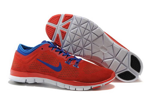 Nike Free 5.0 Tr Fit 3 Mens Shoes Chinese Red Royal Blue New